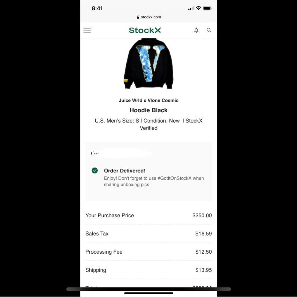 VLONE, Mens S, Black hoodie
